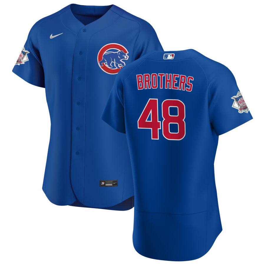 Chicago Cubs #48 Rex Brothers Men Nike Royal Alternate 2020 Authentic Player Jersey